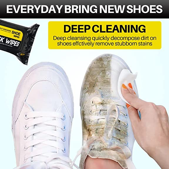 Shoe Cleaner Wipes - Pack of 2 (160pc)